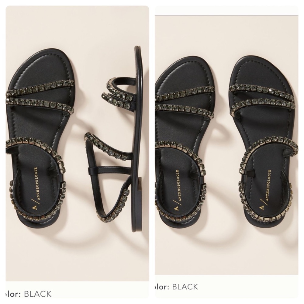 Anthropologie Alexis embellished sandals